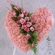kalp pano karankil ve güller   Aydın incir çiçek internetten çiçek siparişi 