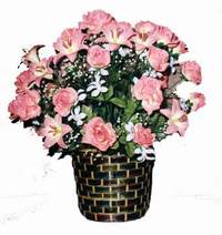 yapay karisik çiçek sepeti  Aydın incir çiçek çiçek online çiçek siparişi 