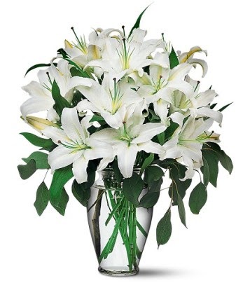  Aydın incir çiçek internetten çiçek satışı  4 dal kazablanka ile görsel vazo tanzimi