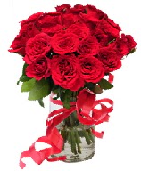 21 adet vazo içerisinde kırmızı gül  Aydın incir çiçek çiçek satışı 