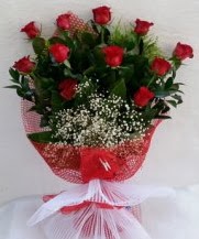 11 adet kırmızı gülden görsel çiçek  Aydın incir çiçek çiçek satışı 