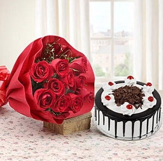 12 adet kırmızı gül 4 kişilik yaş pasta  Aydın incir çiçek çiçek , çiçekçi , çiçekçilik 